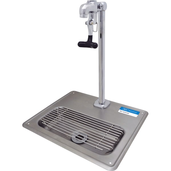 Bk Resources Stainless Steel Glass Filler Water Station Sink, 12" faucet clearance BK-WS-1SGF-G - main